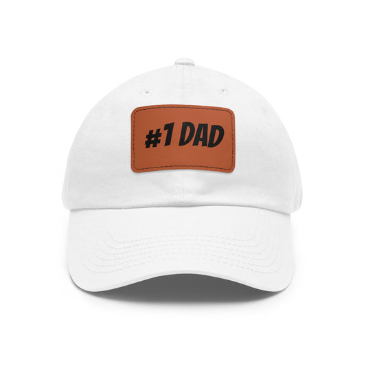 Dad Hat with Leather Patch (Rectangle)